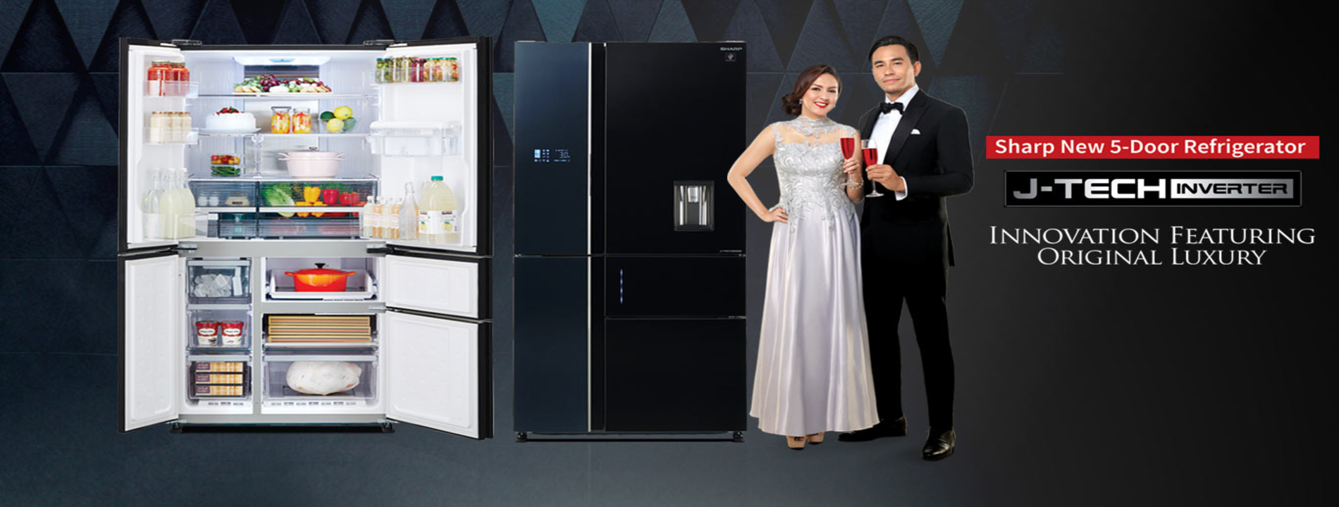 Sharp Fridge (5 door)